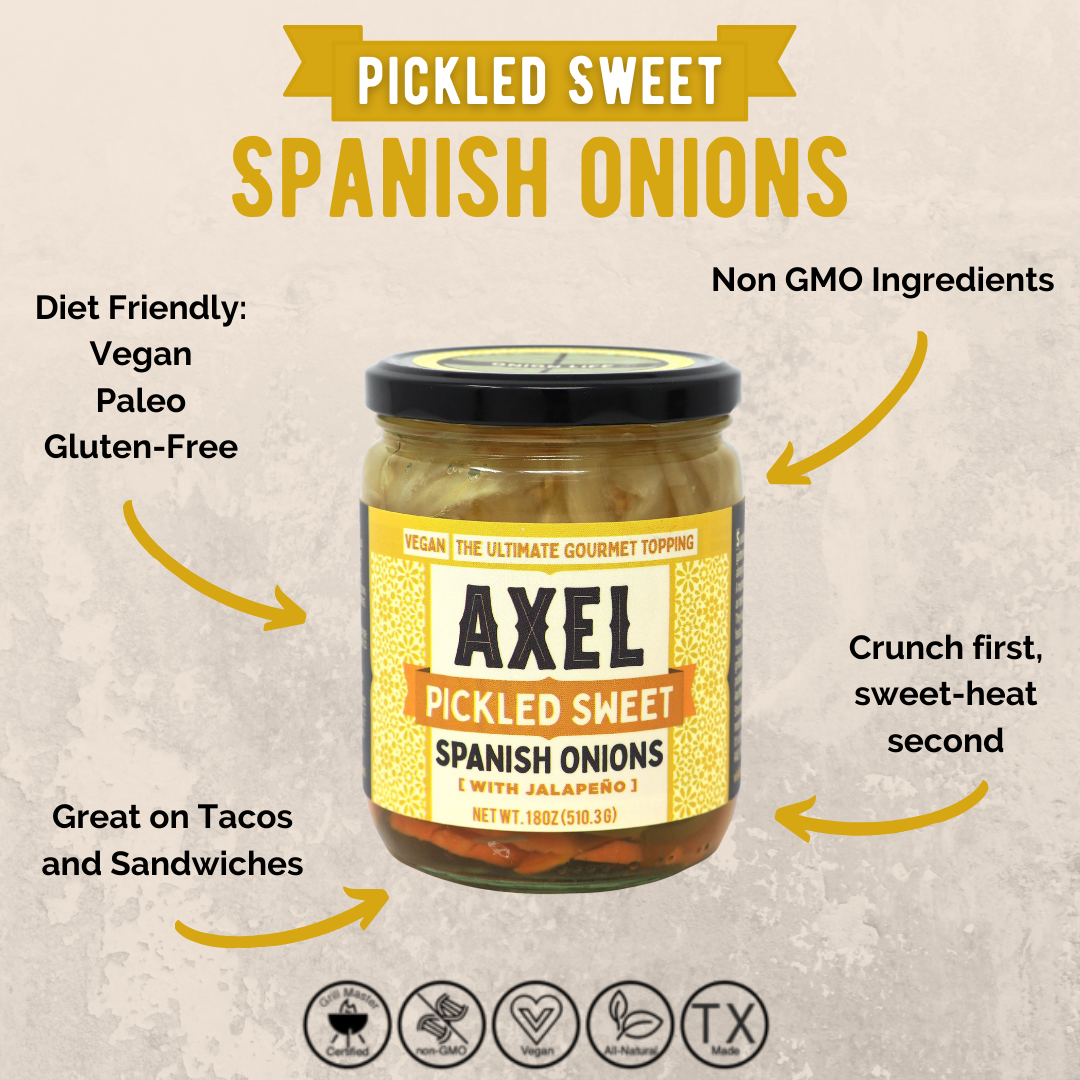 Pickled Sweet Spanish Onions with Jalapeño