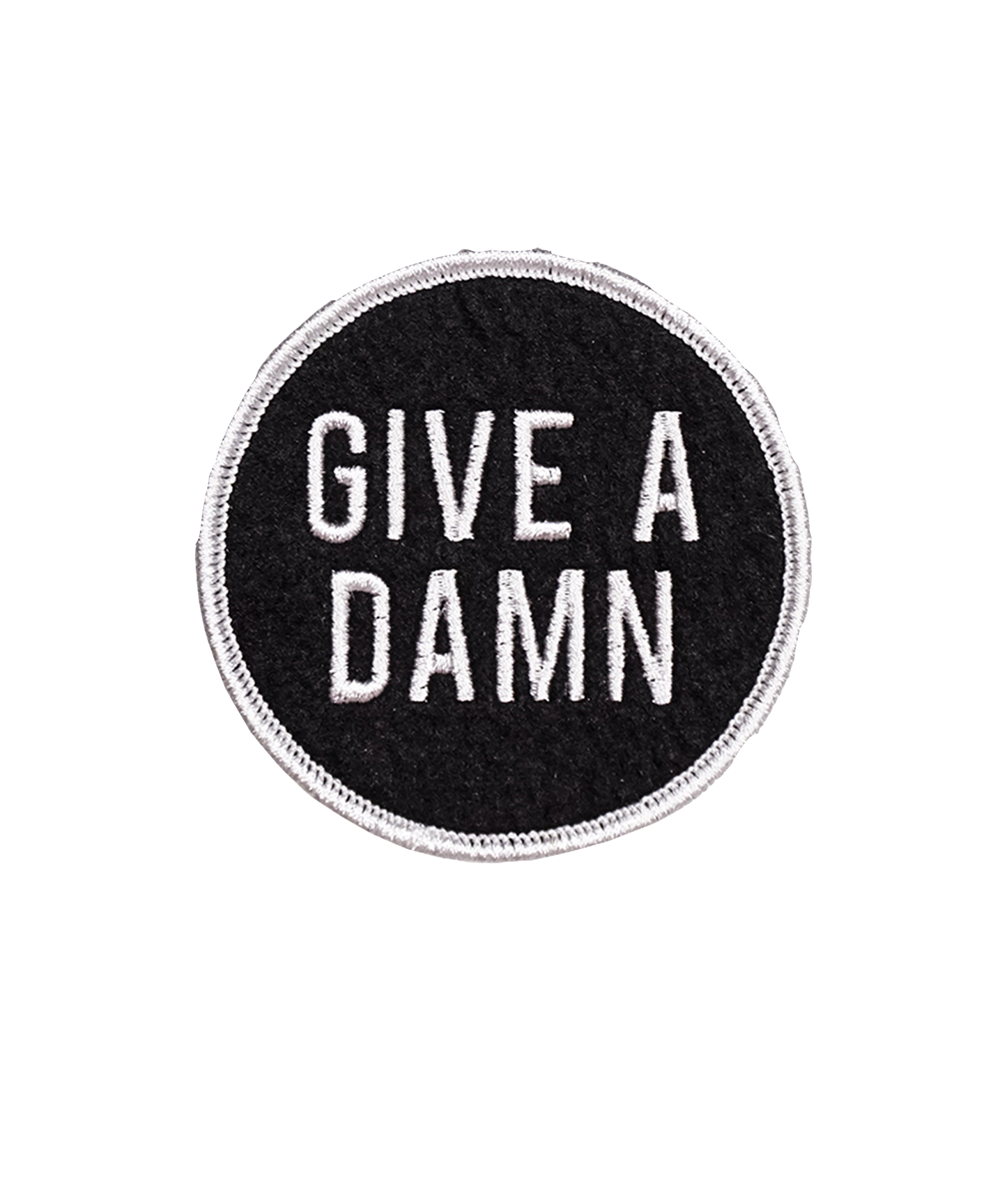 Give A Damn Embroidered Patch