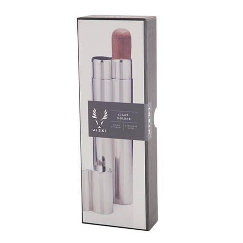 Harrison Stainless Steel Cigar Holder by Viski
