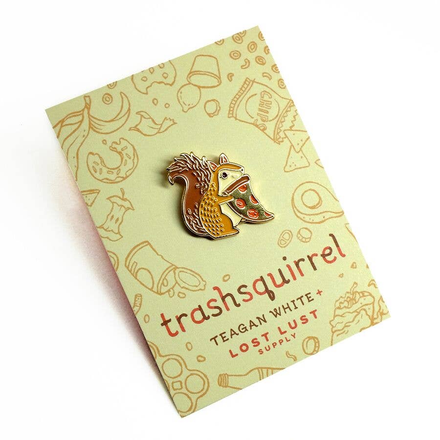 Teagan White's Trash Squirrel Pin