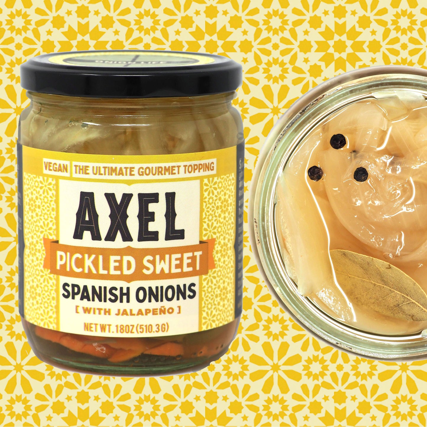 Pickled Sweet Spanish Onions with Jalapeño