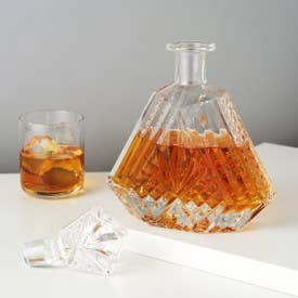 Admiral™ Vintage-Style Irish-Cut Crystal Whiskey Decanter