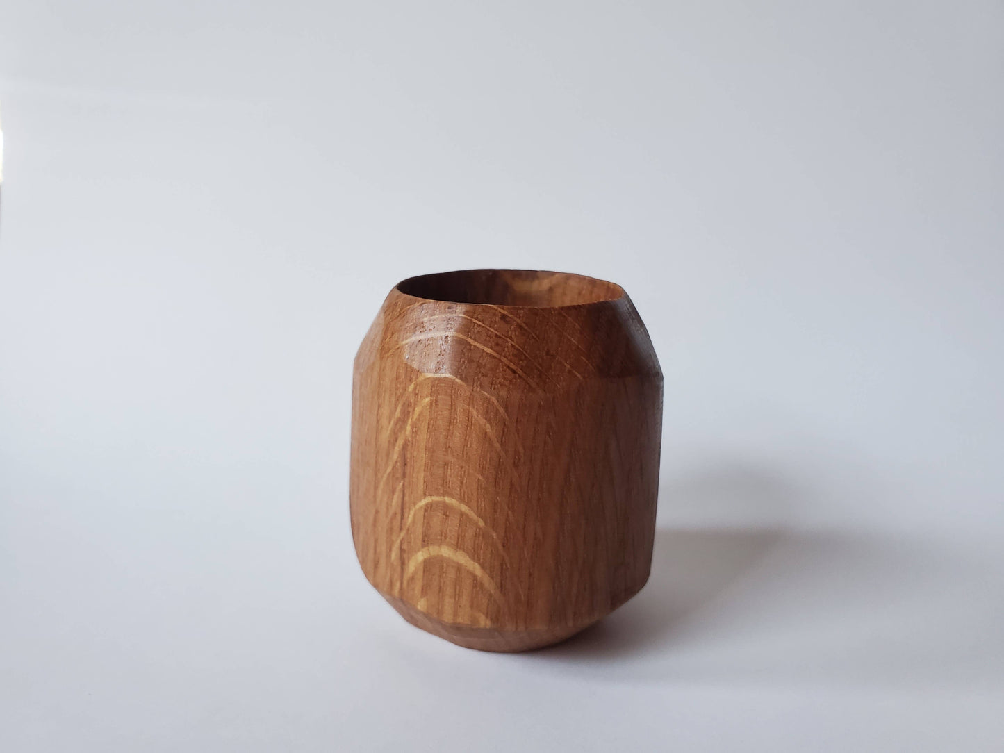 Shot Glass/Cup 4 Pack, Handcarved 1.4 Oz.: Walnut