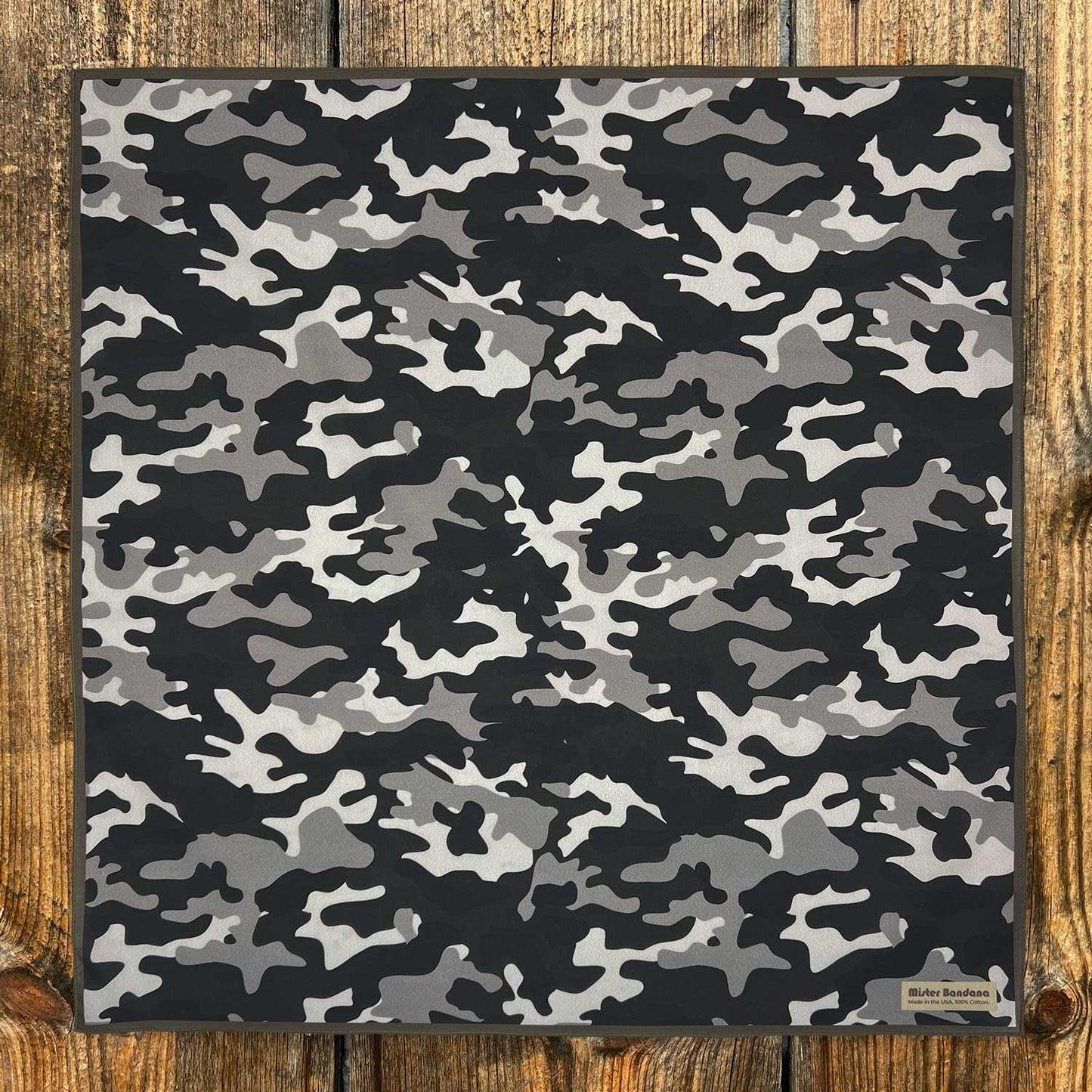 Camo - Silky: Asphalt Gray w/USA Trim
