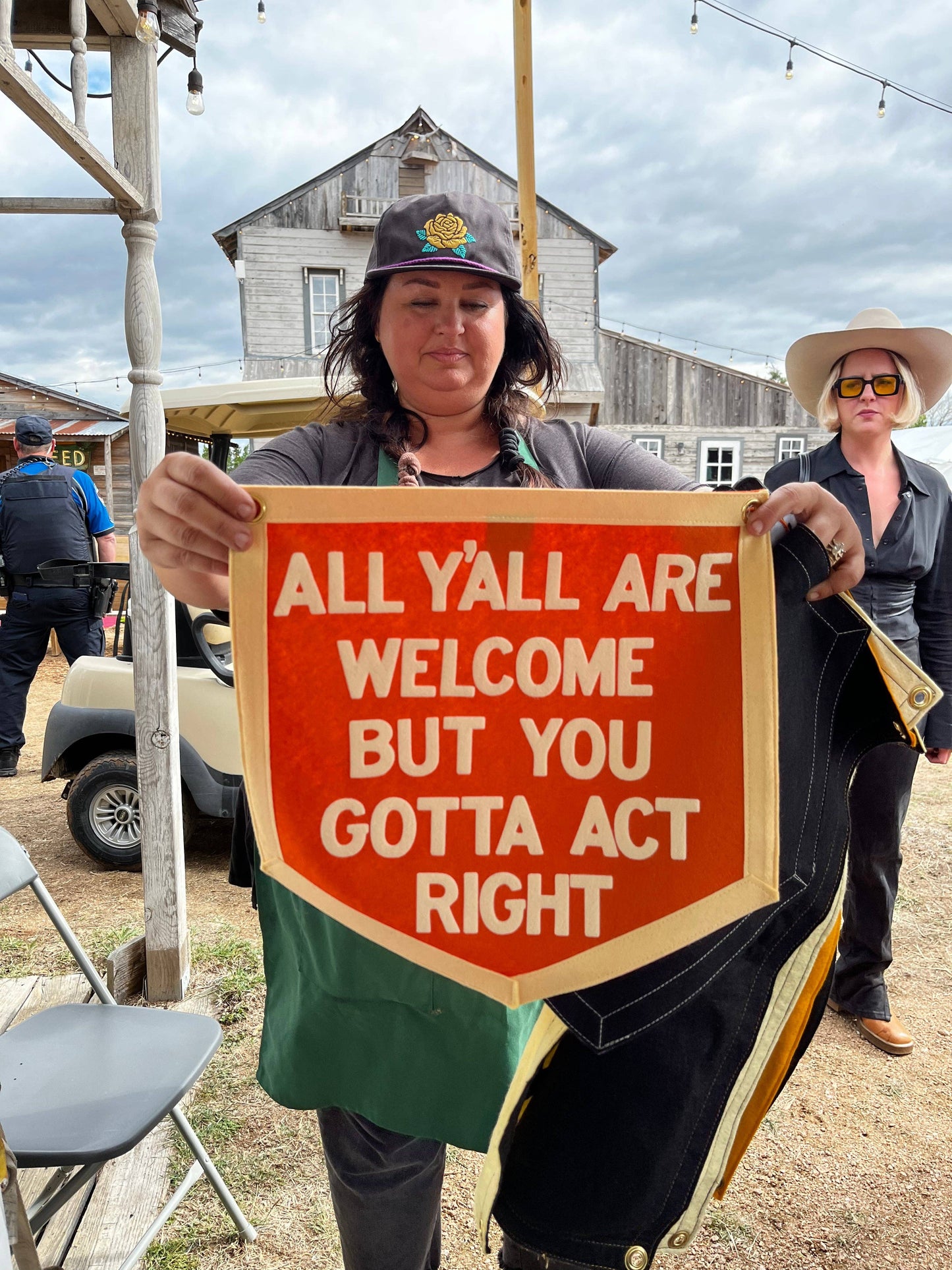 All Y'all Are Welcome Camp Flag • Tate Farms x Oxford Pennant