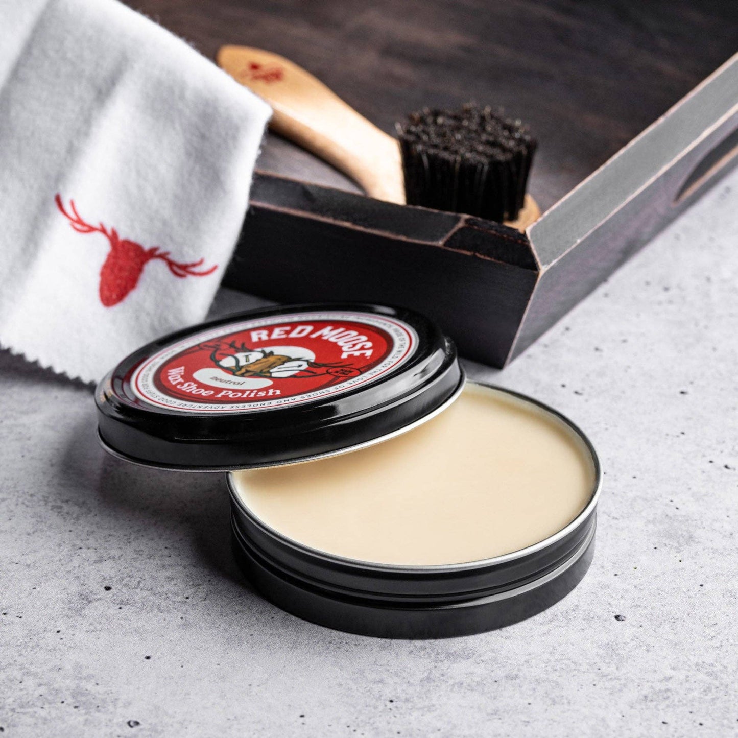 Wax Shoe Polish: Brown / 1.8 Oz