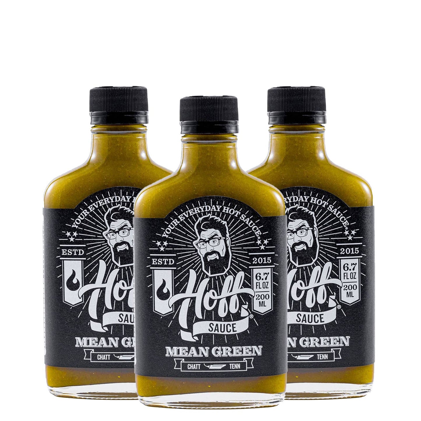 Mean Green - Hoff's Mean Green Jalapeno Hot Sauce - 6.7oz