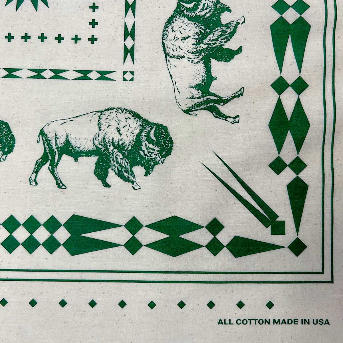 Great Plains Buffalo Bandana: Rattan