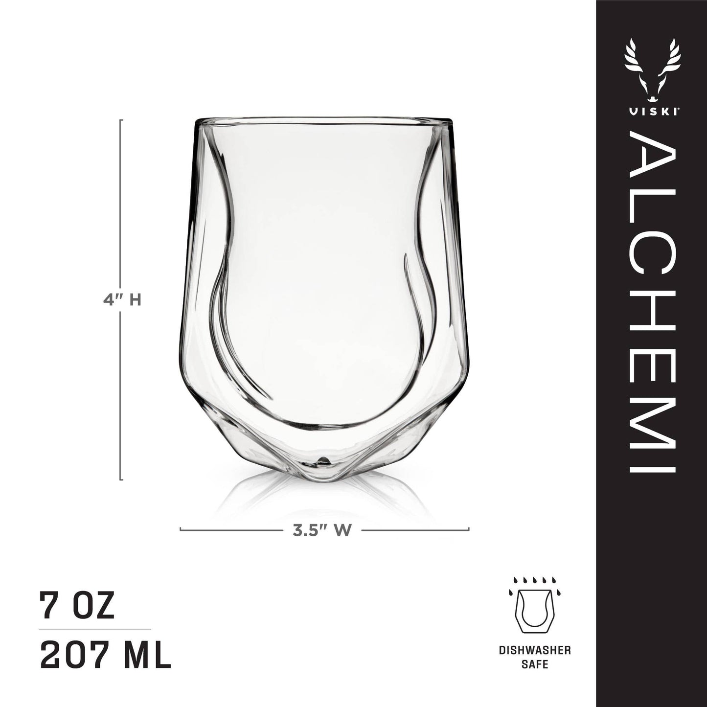 Alchemi™ Double Walled Aerating Tasting Glass - Set of 2