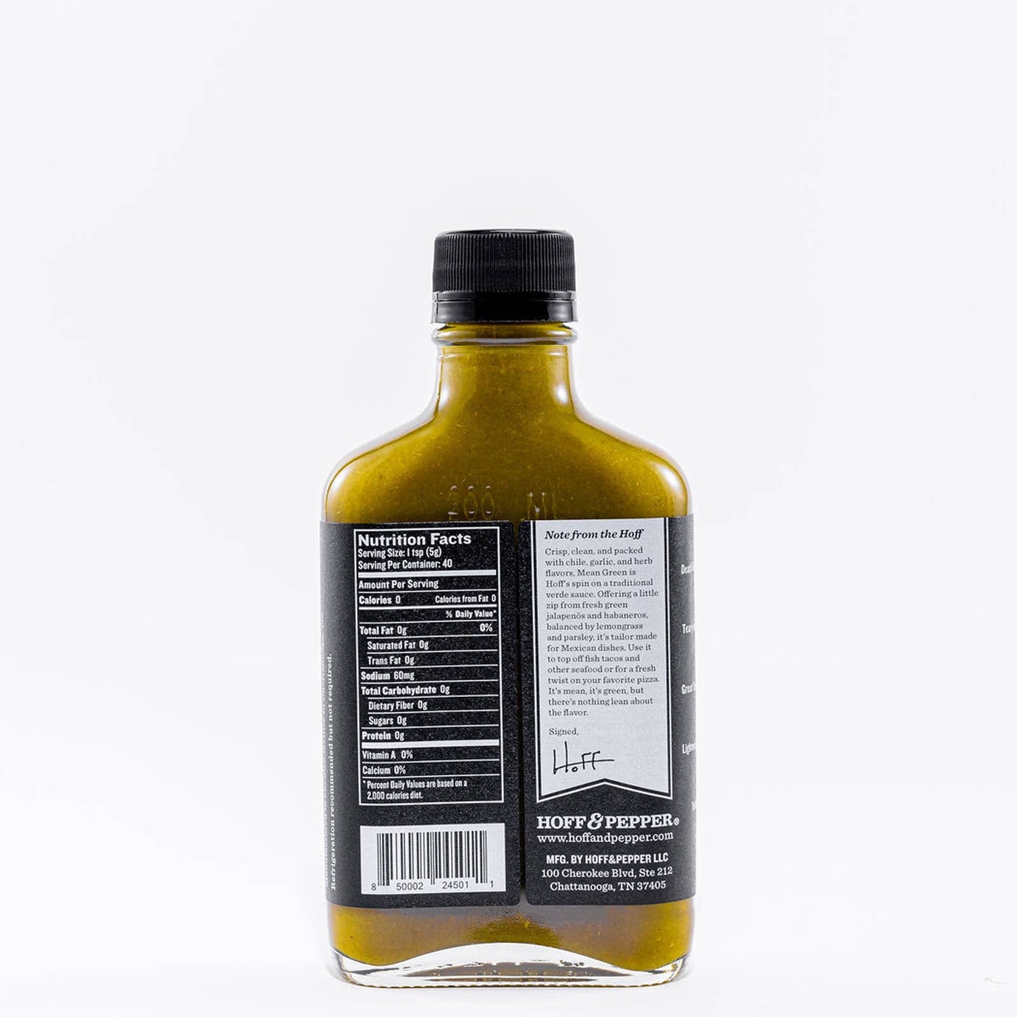 Mean Green - Hoff's Mean Green Jalapeno Hot Sauce - 6.7oz