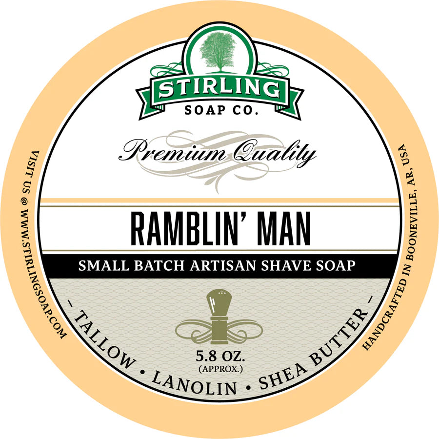 Stirling Soap Co. - Ramblin Man - Shaving Soap