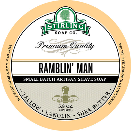 Stirling Soap Co. - Ramblin Man - Shaving Soap