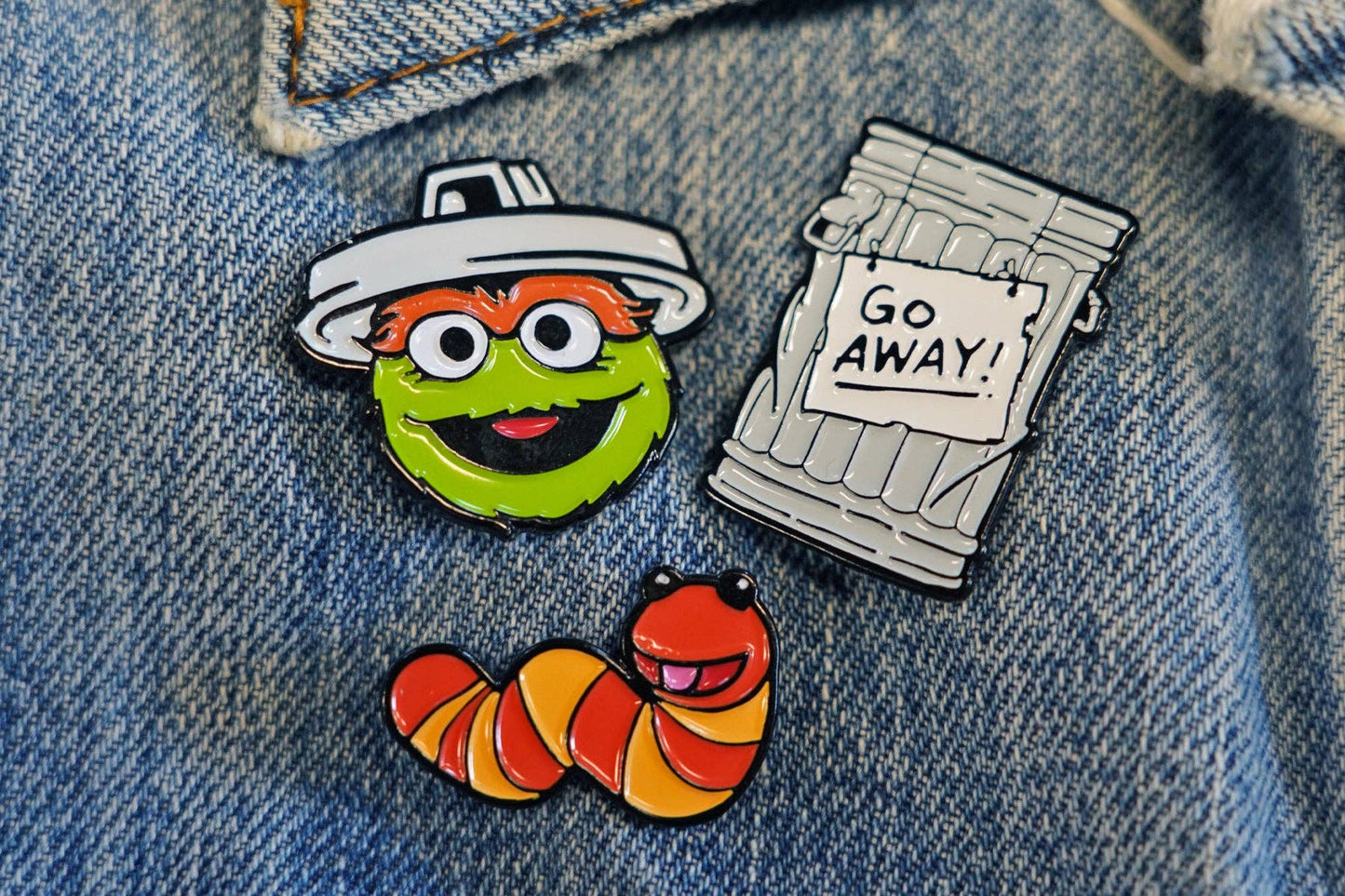 Oscar the Grouch Pin Set • Sesame Street x Oxford Pennant