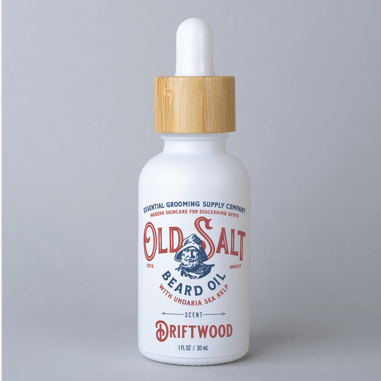 Beard Oil - Driftwood With Undaria Sea Kelp 1 oz
