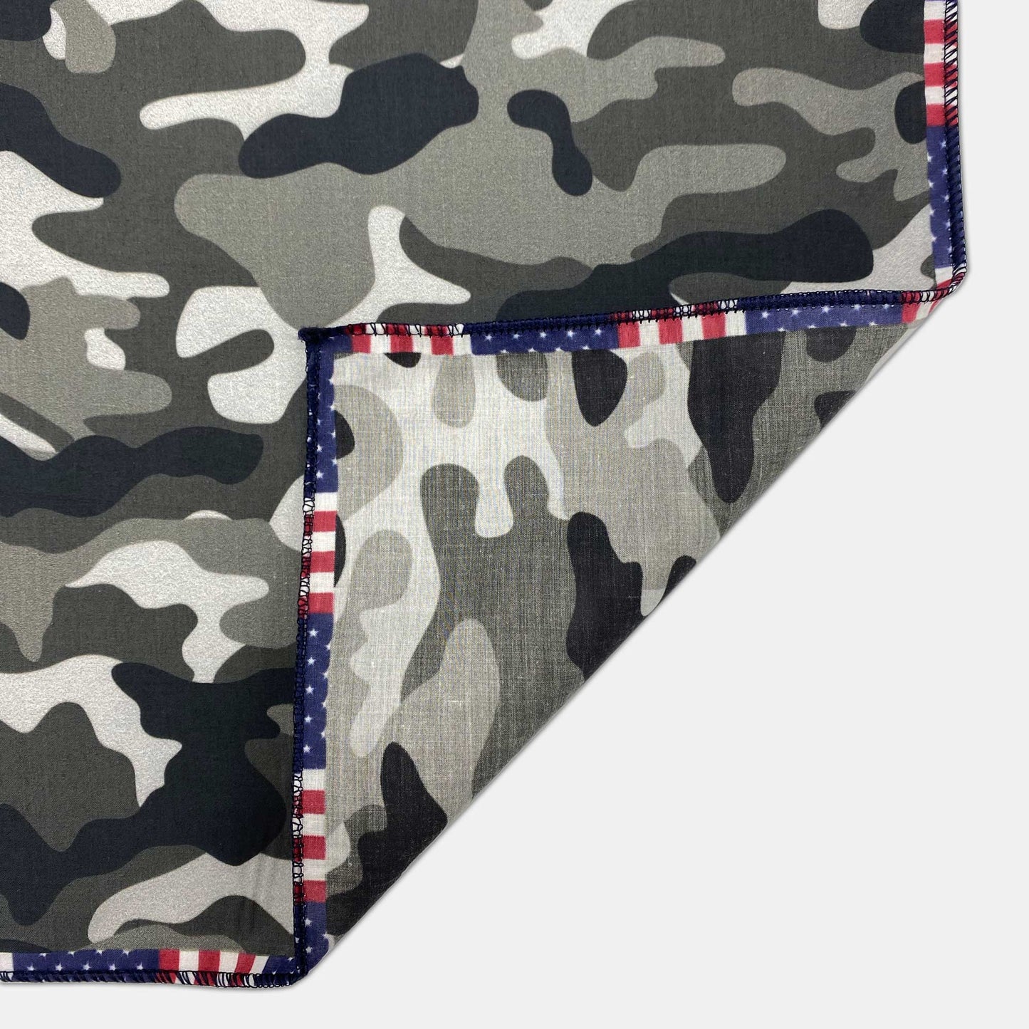 Camo - Silky: Asphalt Gray w/USA Trim