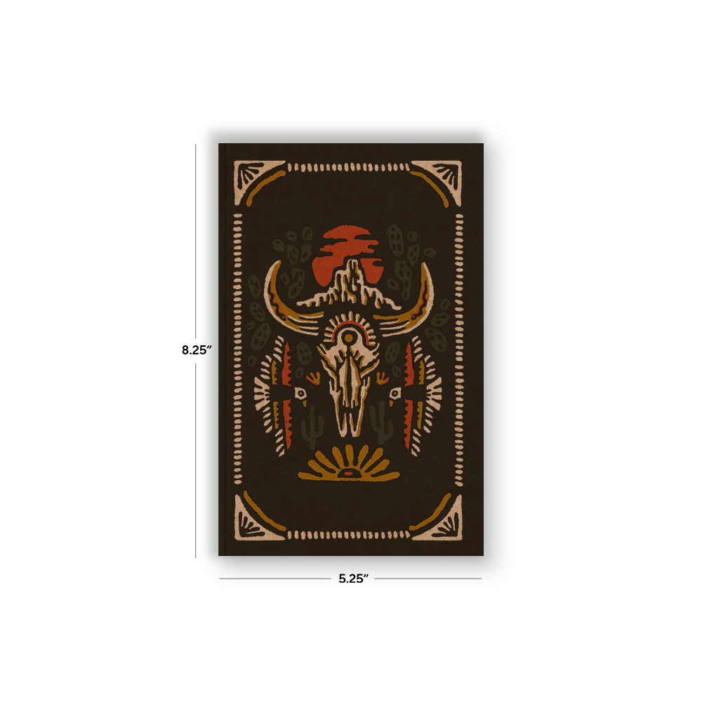 RaycoDesign — Desert Skull Kraft Classic Layflat Notebook