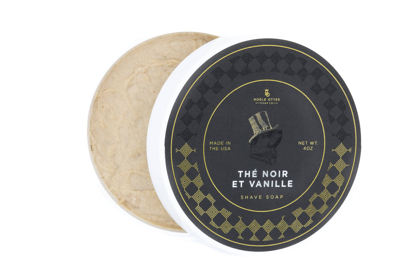 Thé Noir et Vanille Shave Soap: 4oz Jar
