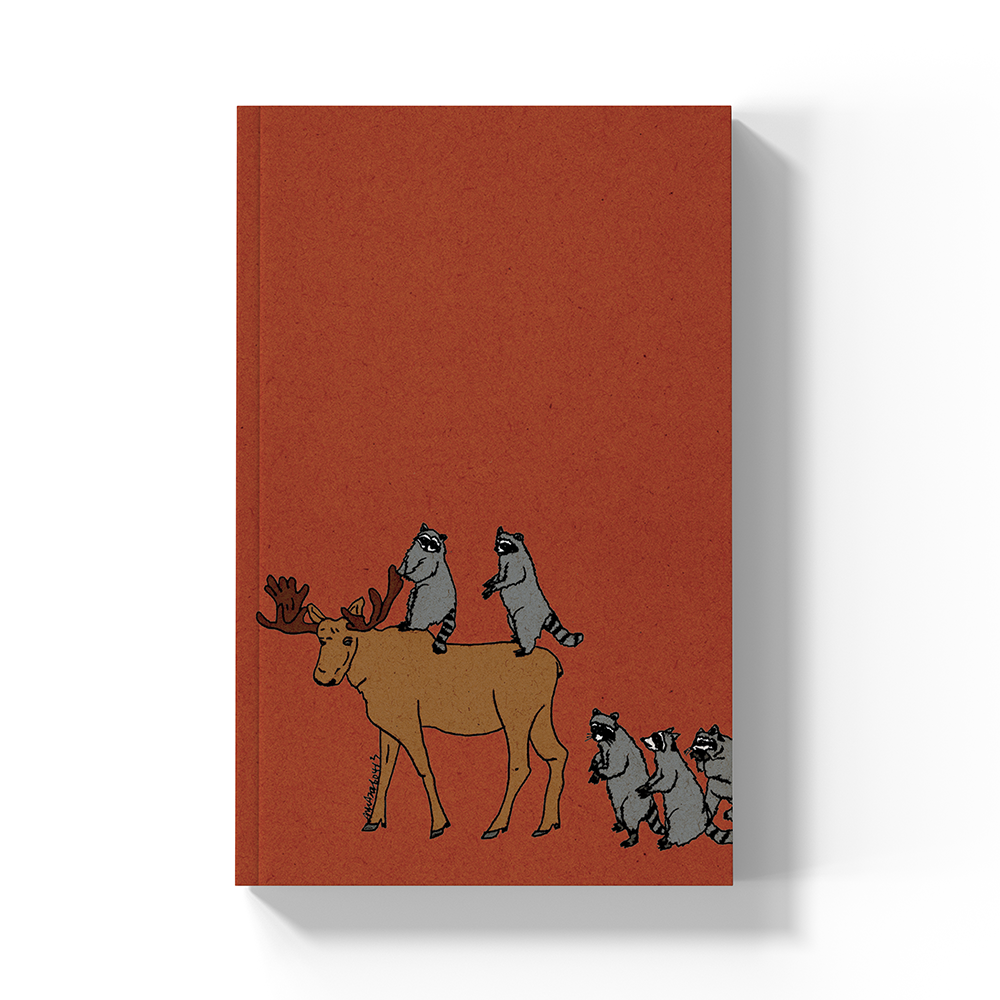 Raccoon Caravan Soft Touch Classic Layflat Notebook LFC2676L