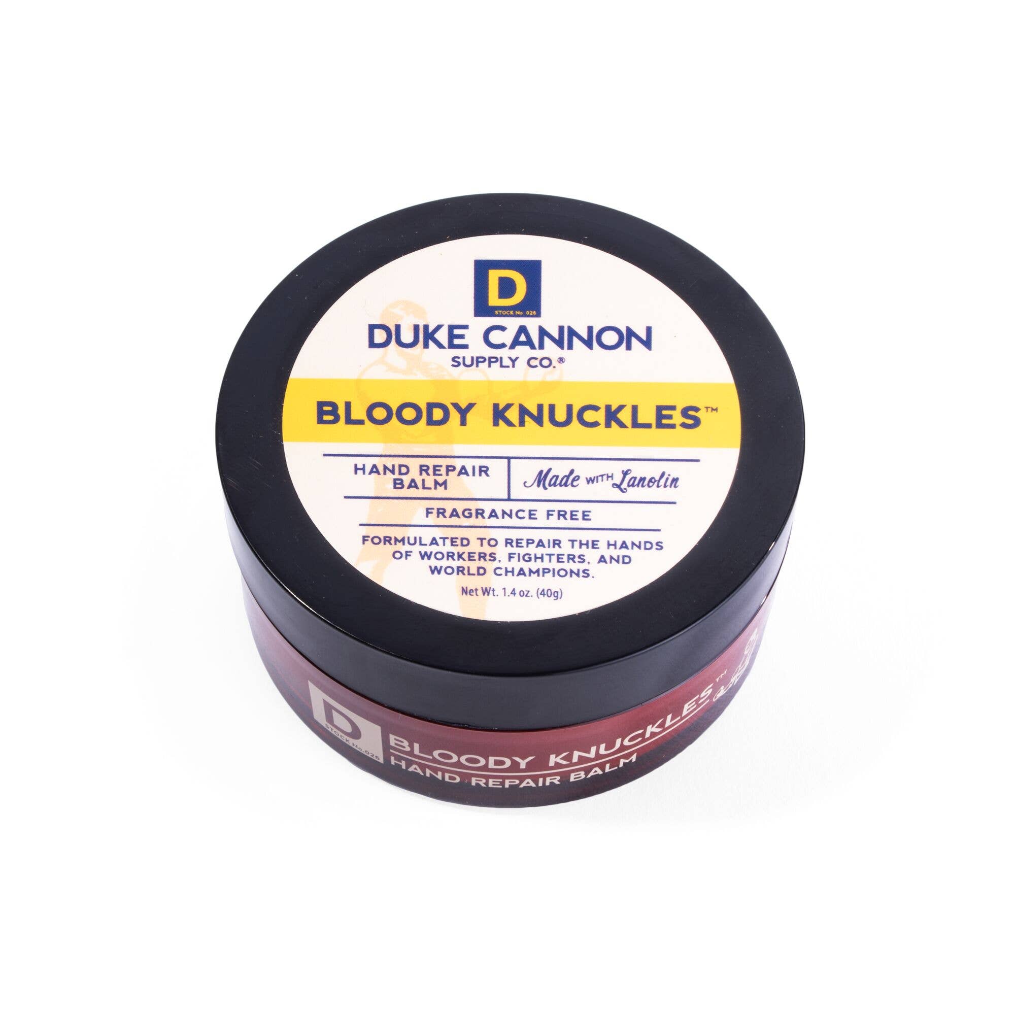 Duke Cannon Bloody high quality Knuckles Hand Repair Balm Cream Lotion Travel Size 1.4 oz