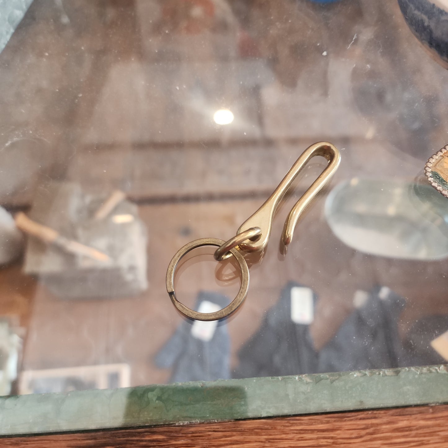 Allied - Brass Fish Hook Keychain