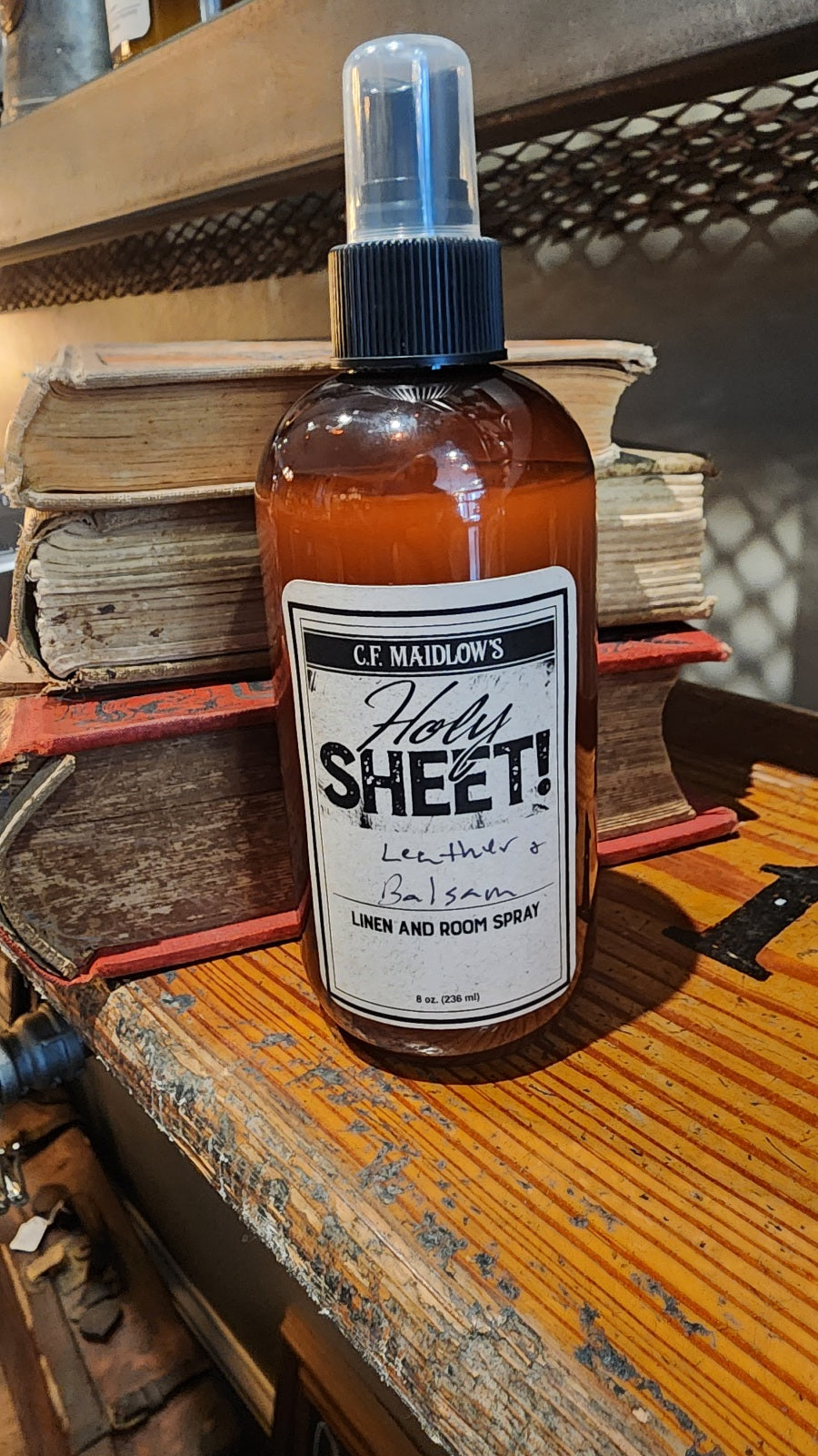 Holy Sheet! Leather & Balsam - Linen and Room Spray