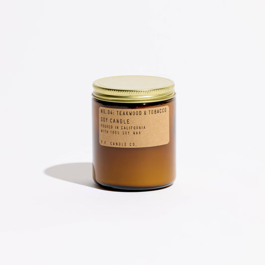 Teakwood & Tobacco - 7.2 oz Standard Soy Candle: 7.2 oz