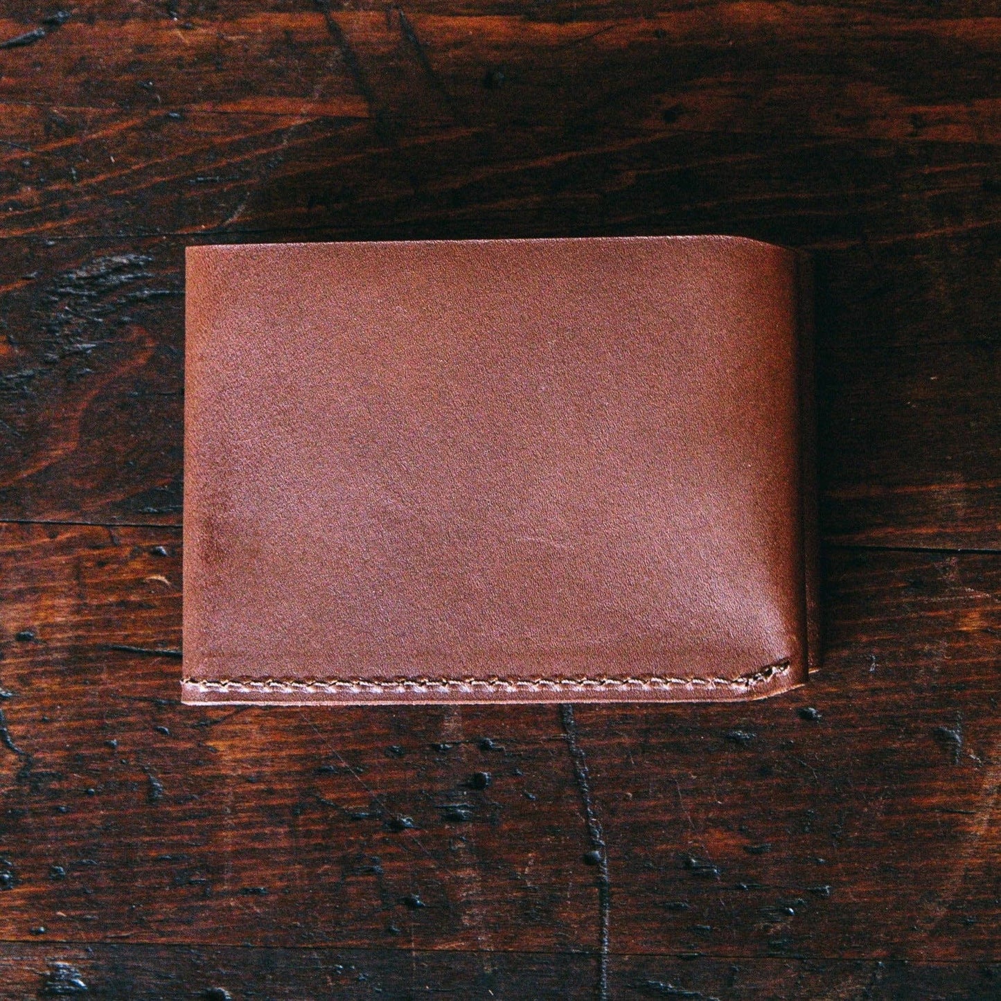 Minimal Billfold Wallet - Brown