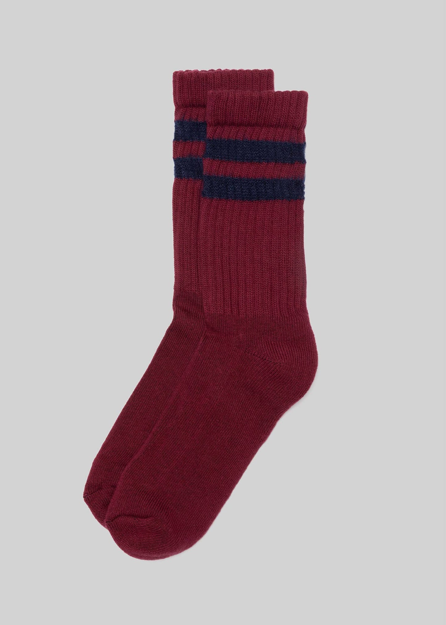 The Retro Double Stripe: Burgundy / One Size