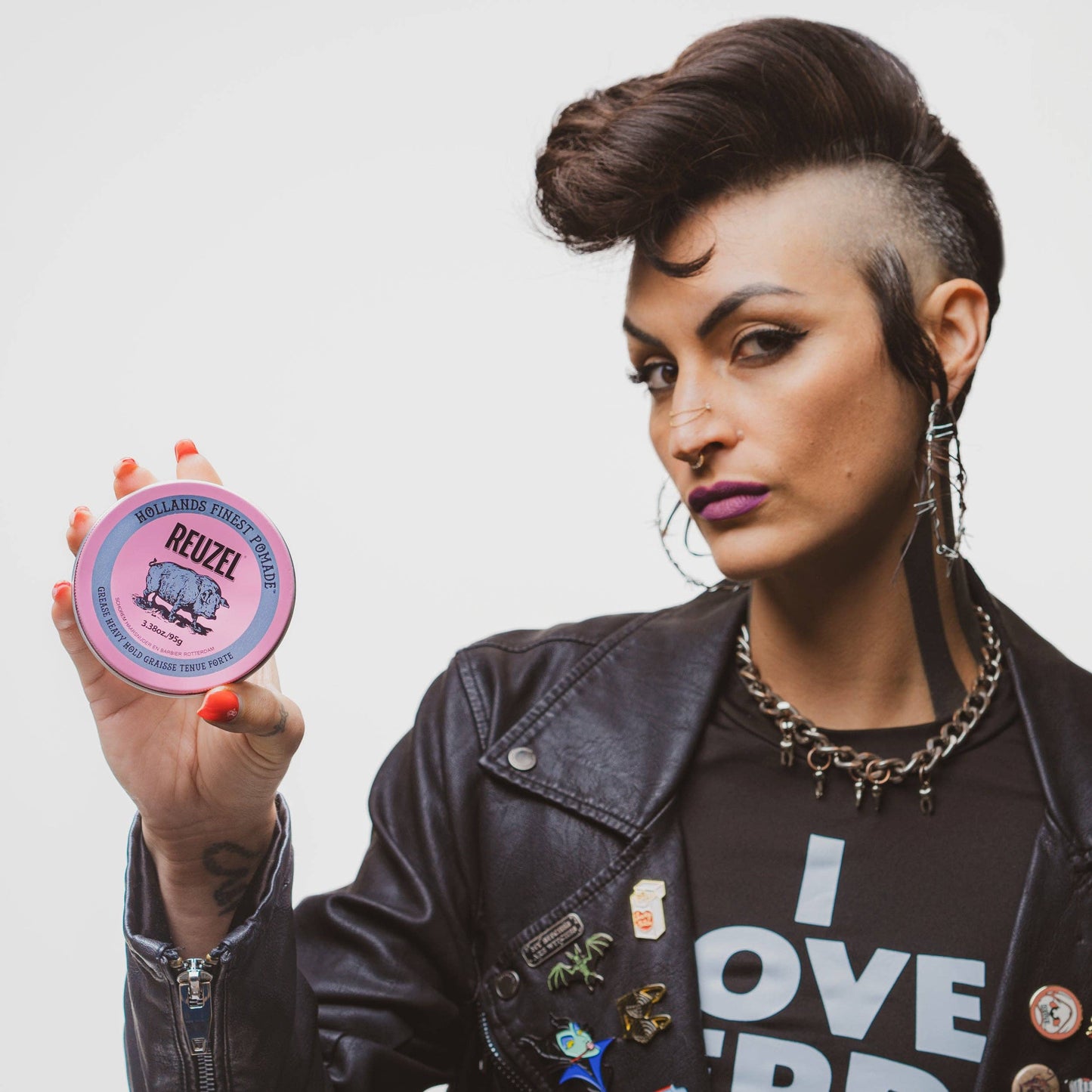 Pink Pomade Grease: 3.38 oz / 95 g