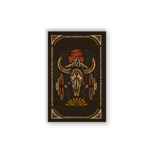 RaycoDesign — Desert Skull Kraft Classic Layflat Notebook