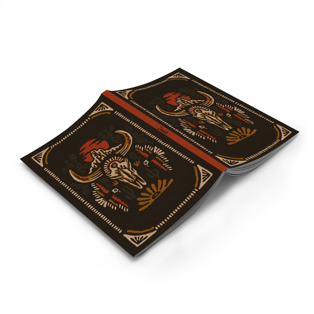 RaycoDesign — Desert Skull Kraft Classic Layflat Notebook