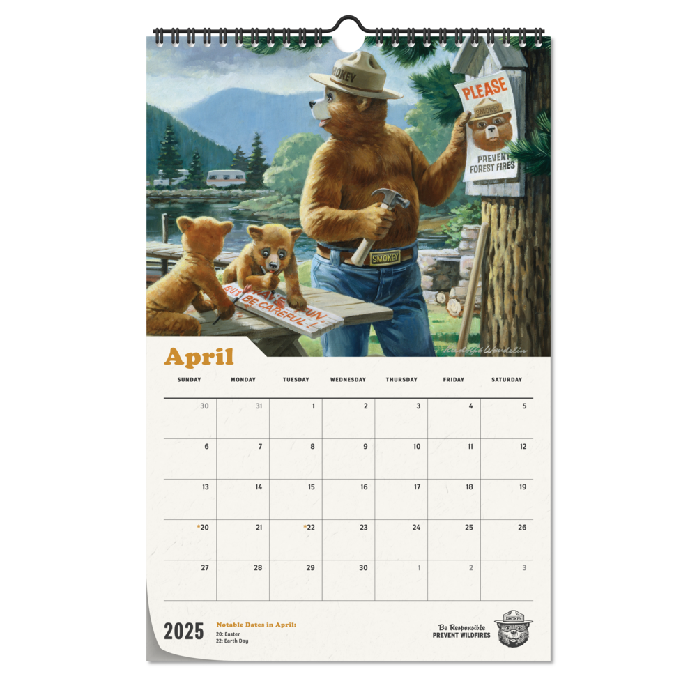 2025 Smokey Bear Calendar