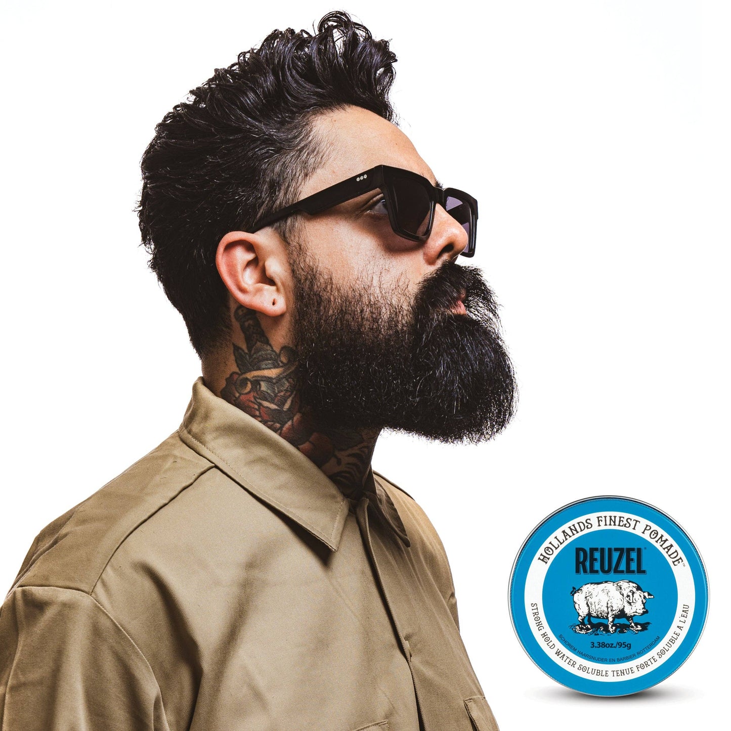 Blue Pomade: 3.38 oz / 95 g