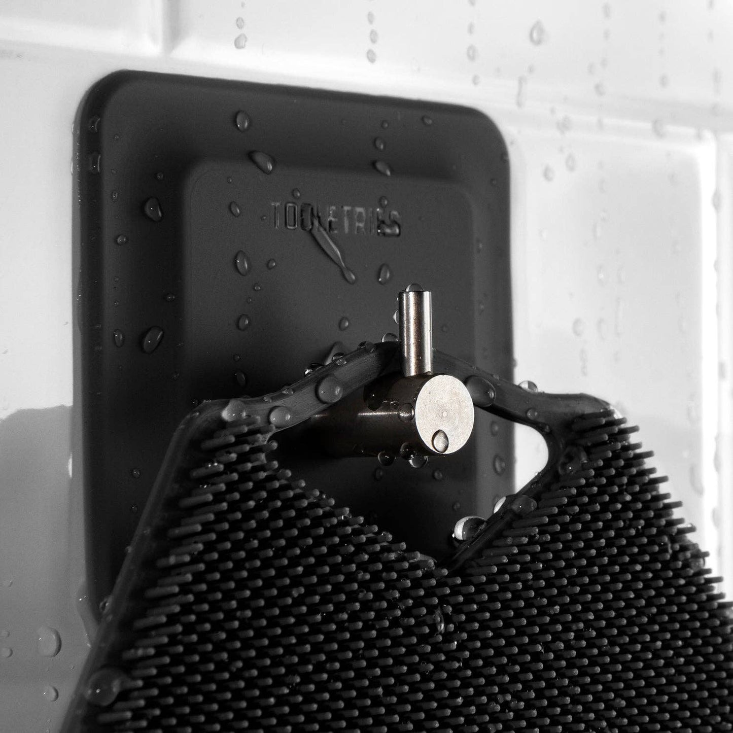 The Arnold | Reusable Hook | Heavy-Duty Bathroom Hook: Charcoal