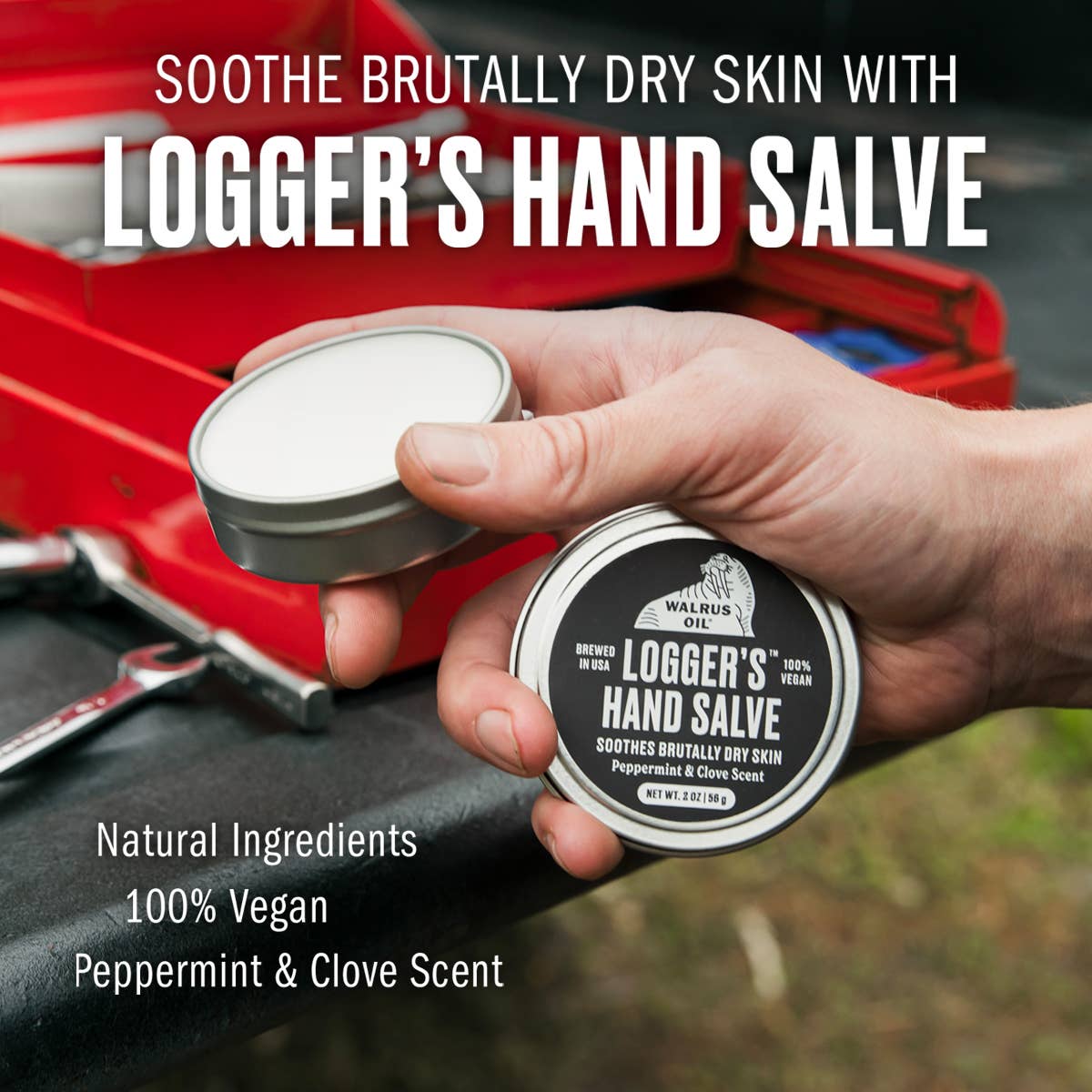 Logger's Hand Salve, 2 oz - Peppermint and Clove