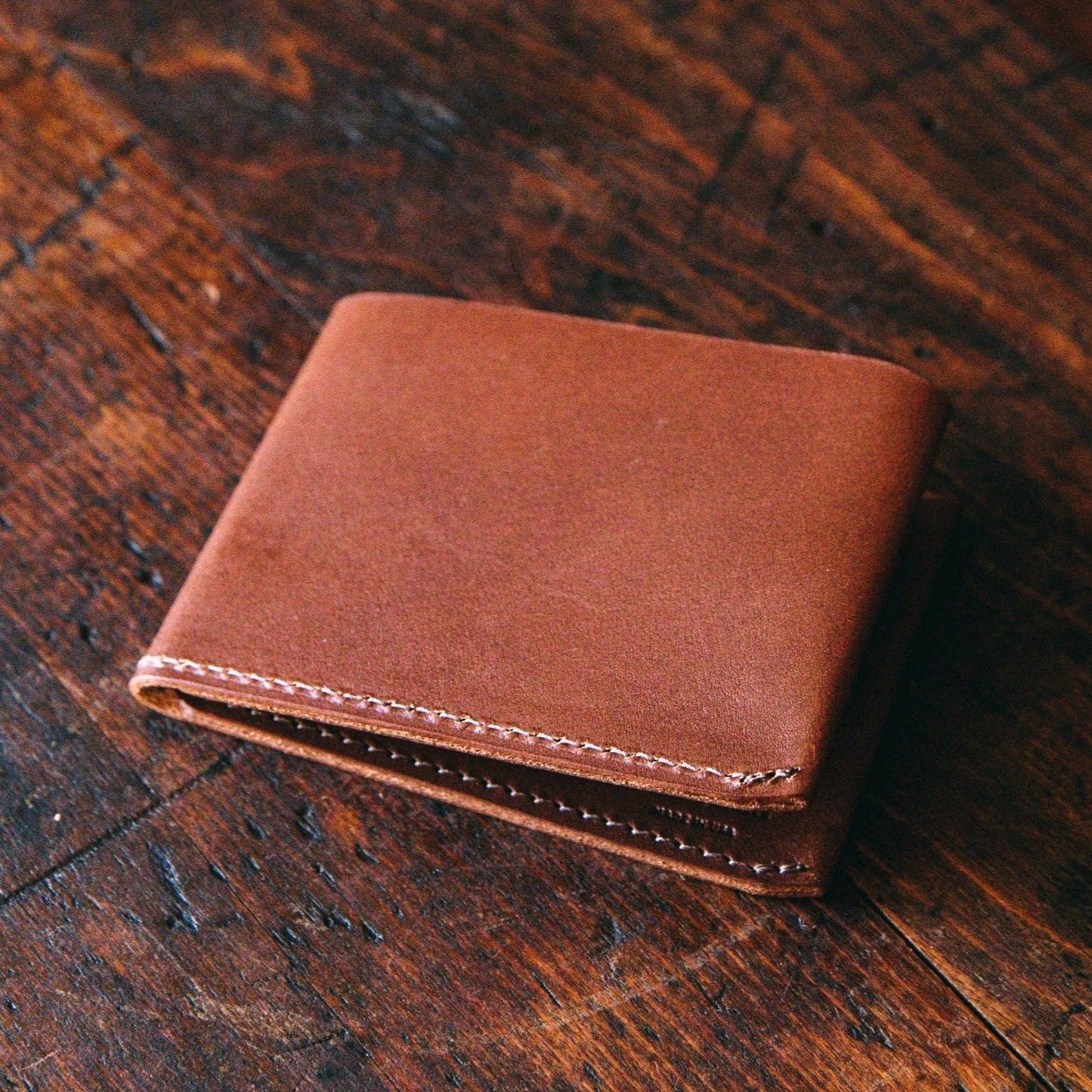 Minimal Billfold Wallet - Brown