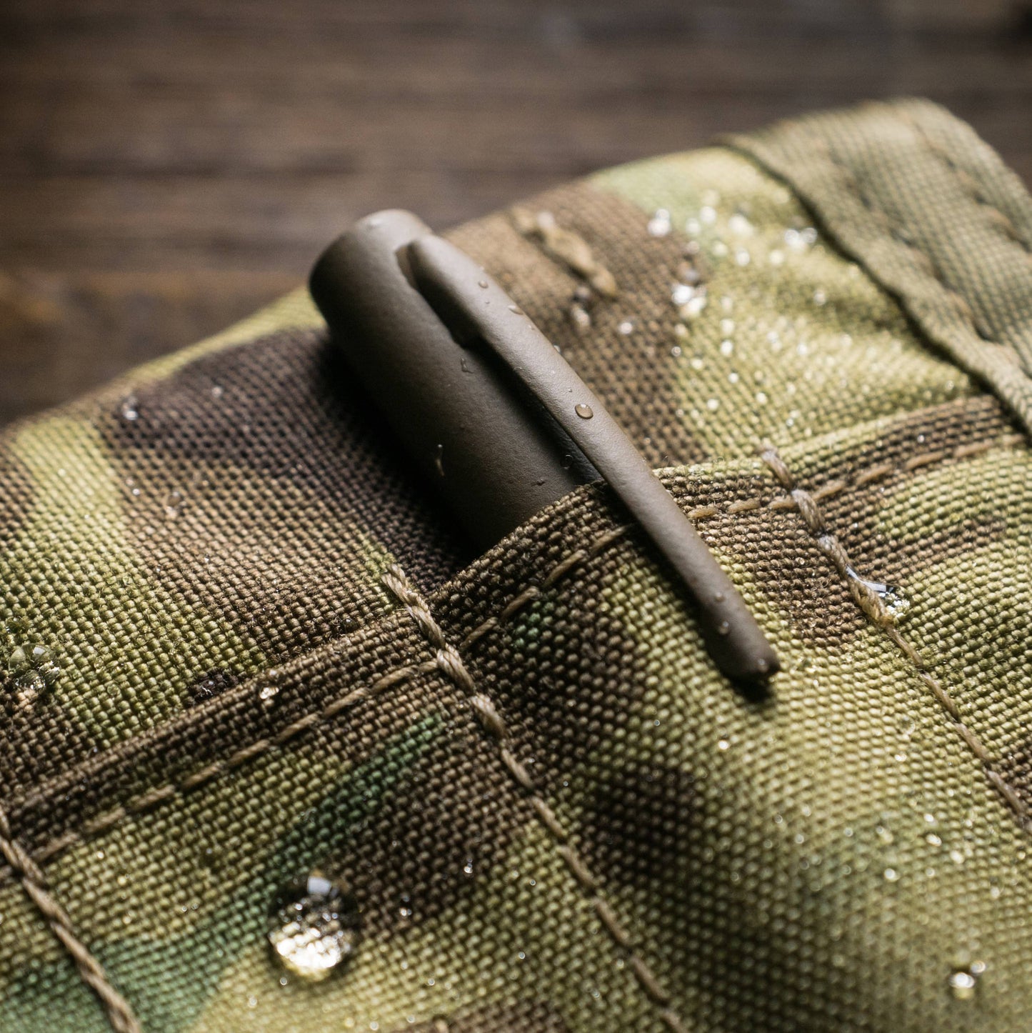 Rite in the Rain All-Weather Metal Clicker Pen, Dark Tan