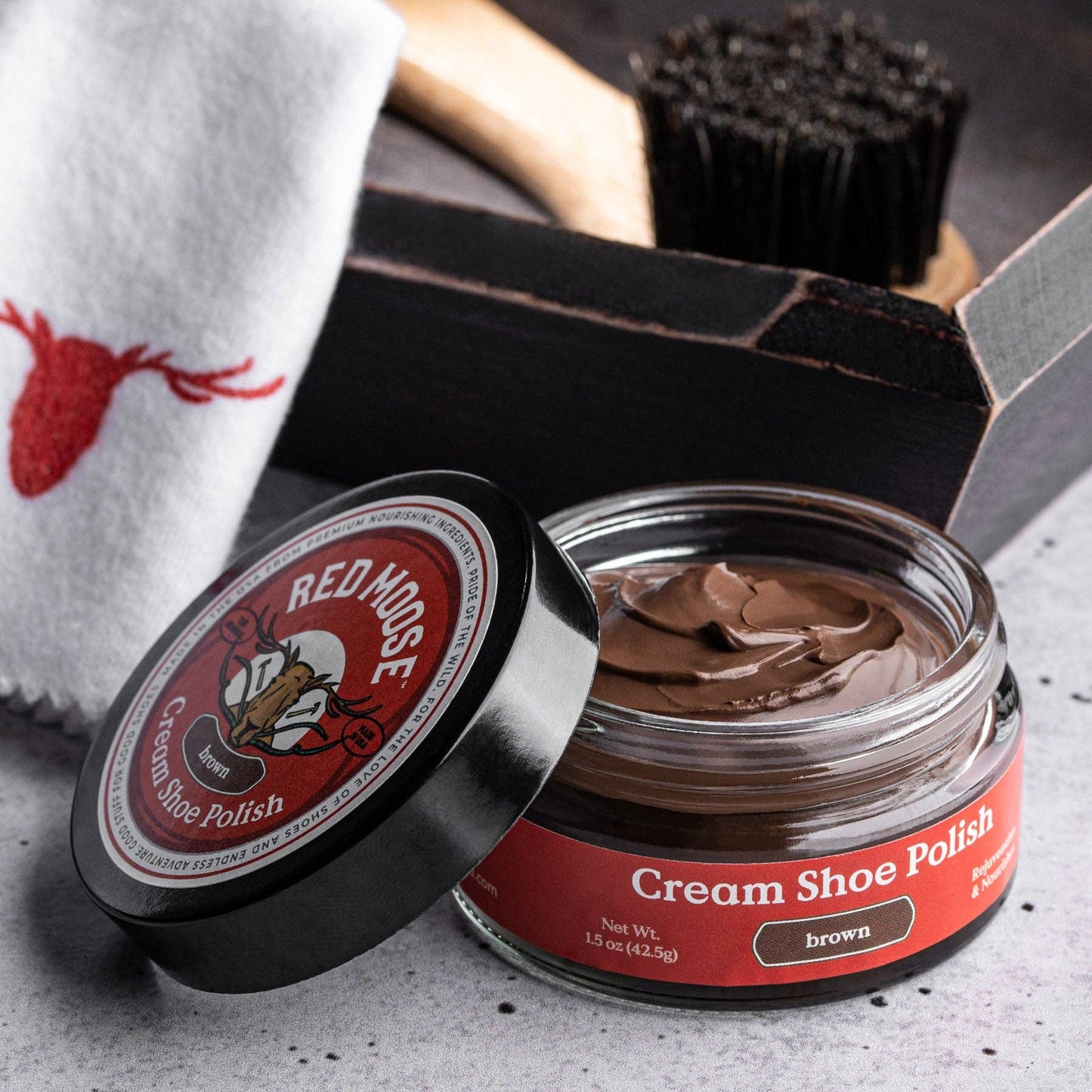 Cream Shoe Polish: Brown