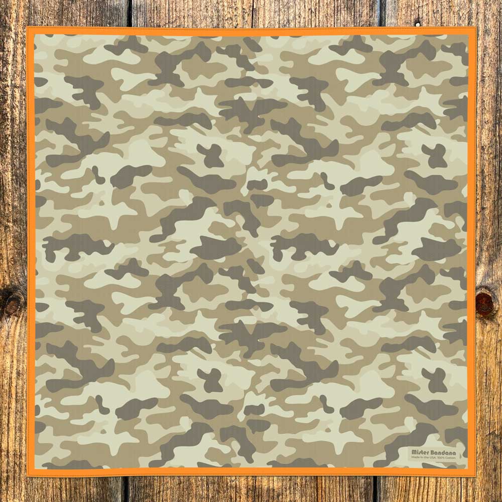 Camo - Silky: Turpentine Brown w/USA Trim