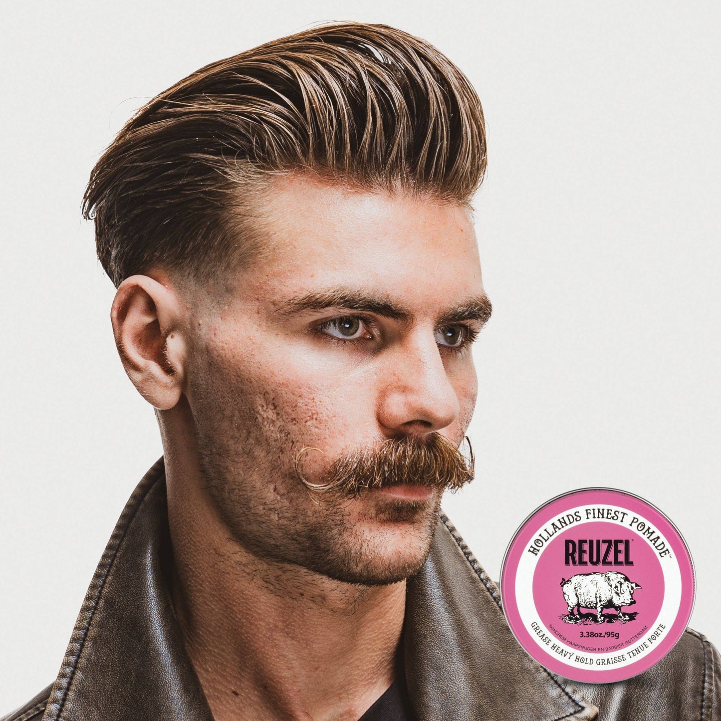 Pink Pomade Grease: 3.38 oz / 95 g