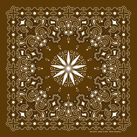 Bandana - North Star: Brown