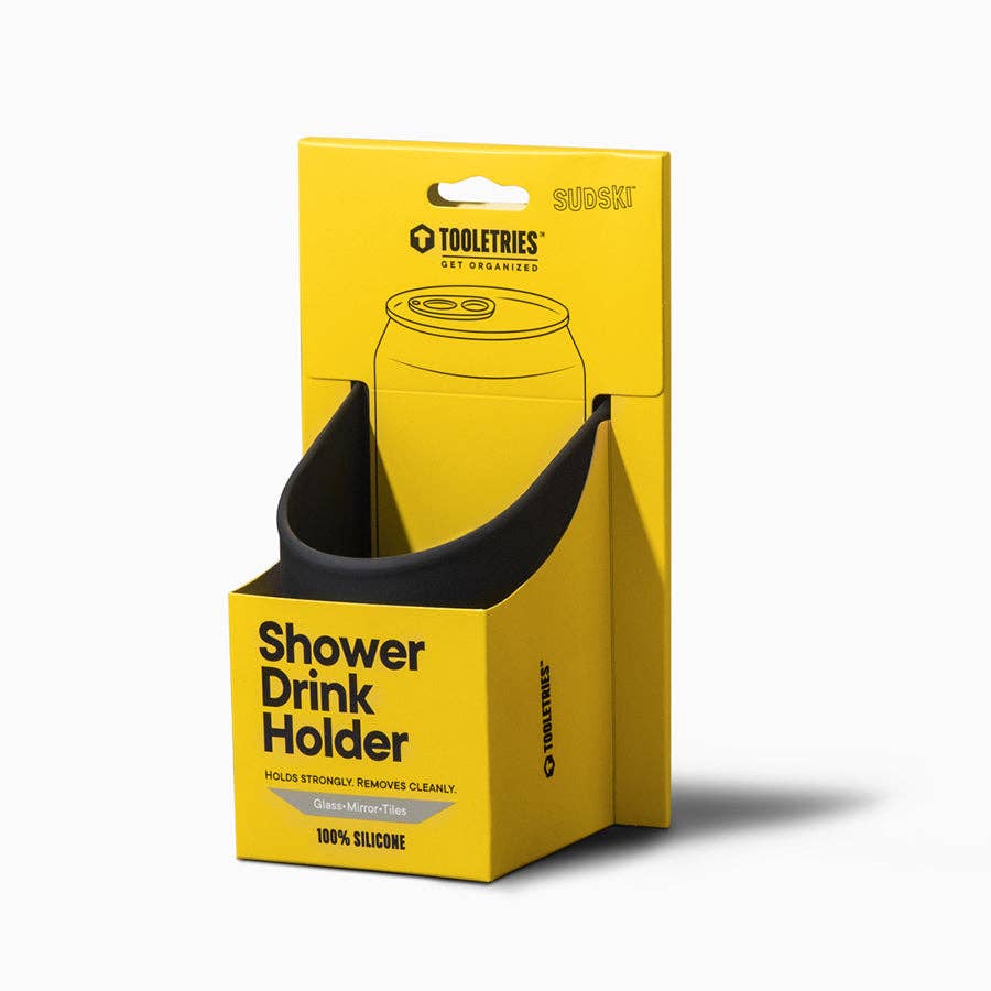 Shower Drink Holder | Bathroom Beverage Holder: Charcoal