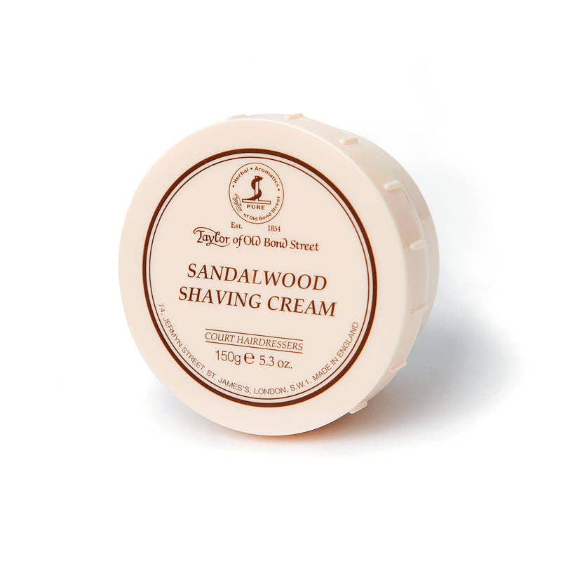Taylor of Old Bond Street Shaving Cream: Bowl / Sandalwood / 150 g