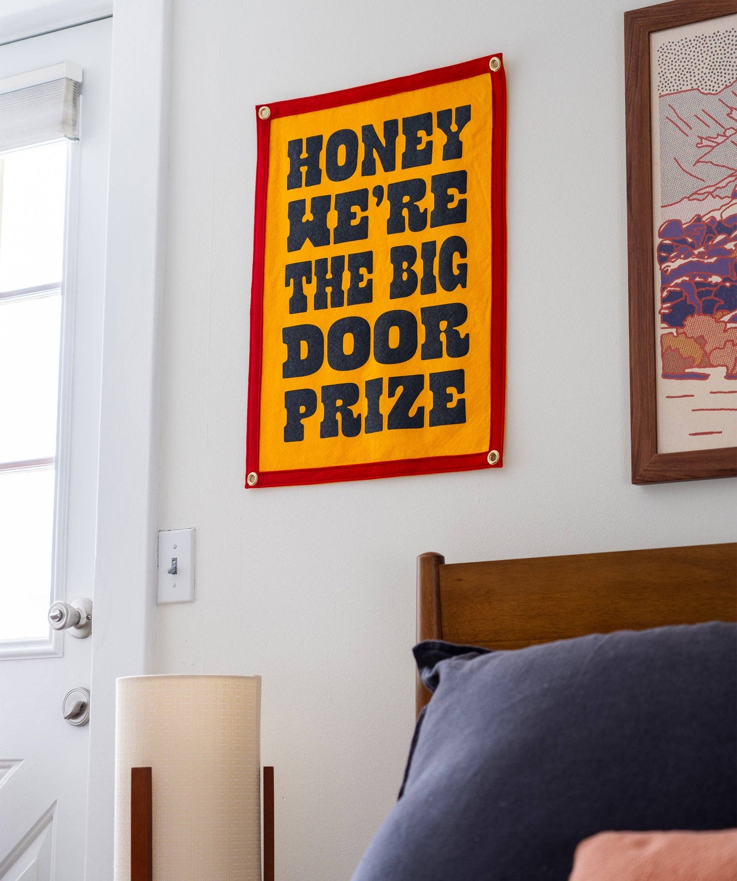 We're The Big Door Prize Camp Flag • John Prine x Oxford Pennant