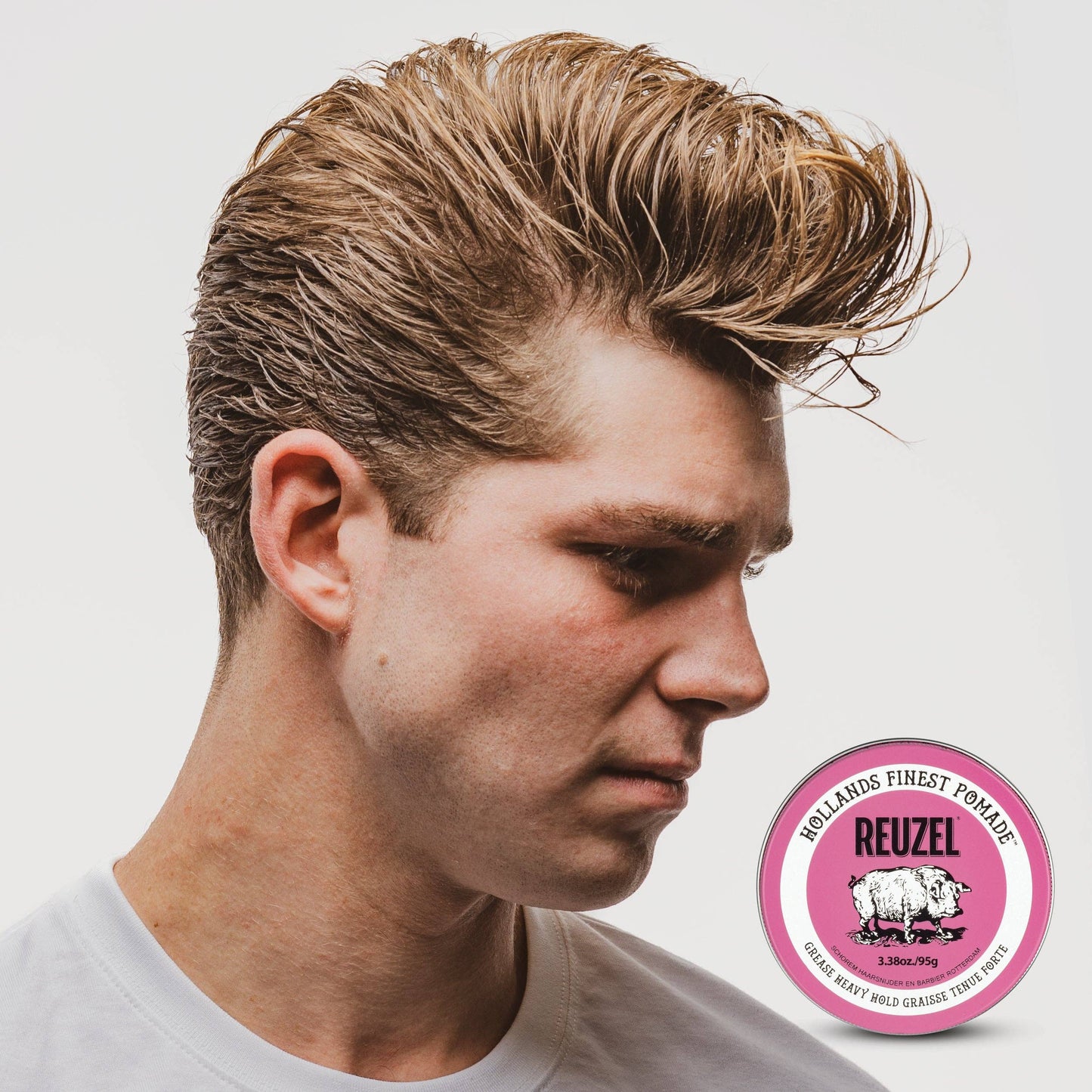 Pink Pomade Grease: 3.38 oz / 95 g