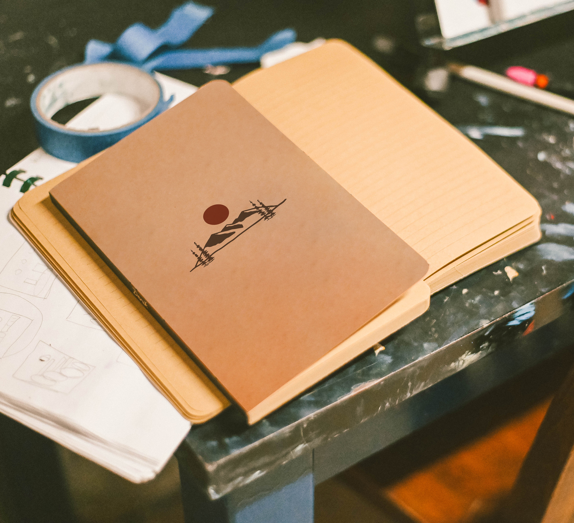 Mountain Rise Kraft Layflat Notebook – Allied Barber