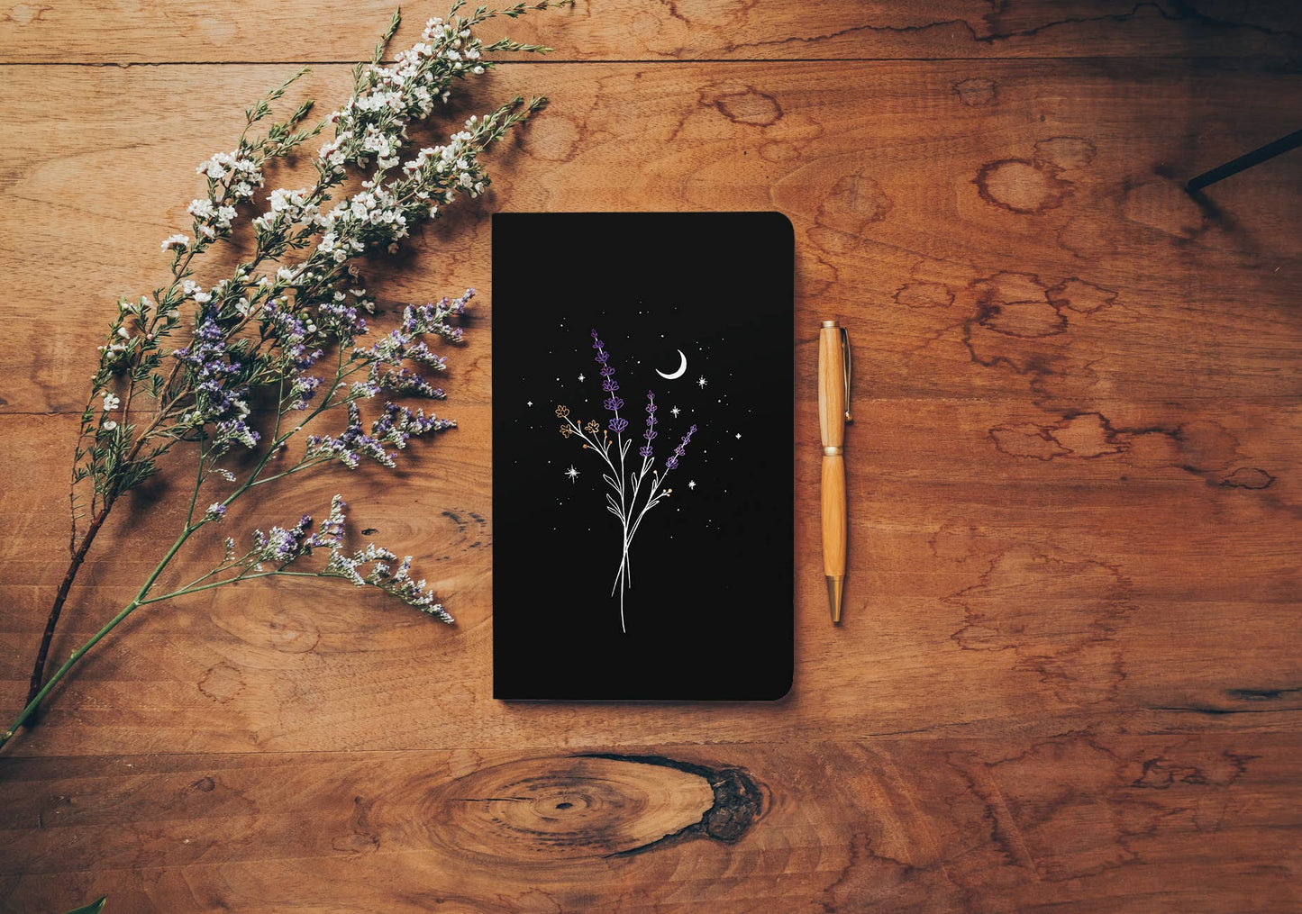 Lavender Layflat Notebook: Lined / Classic
